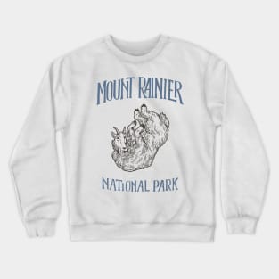 Mount Rainier National Park: Falling Mountain Goat Crewneck Sweatshirt